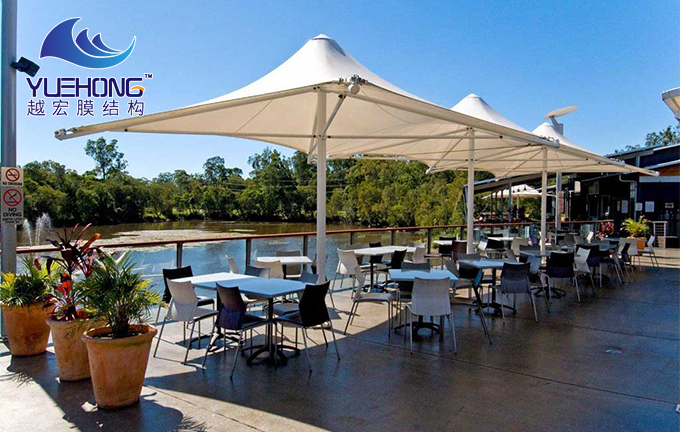 餐廳膜結構遮陽棚